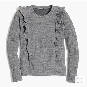 J Crew Ruffle-trimmed pullover